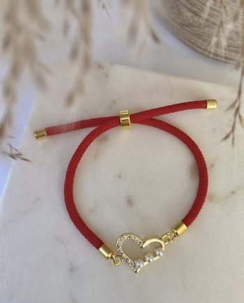 Pearl Heart Bracelet